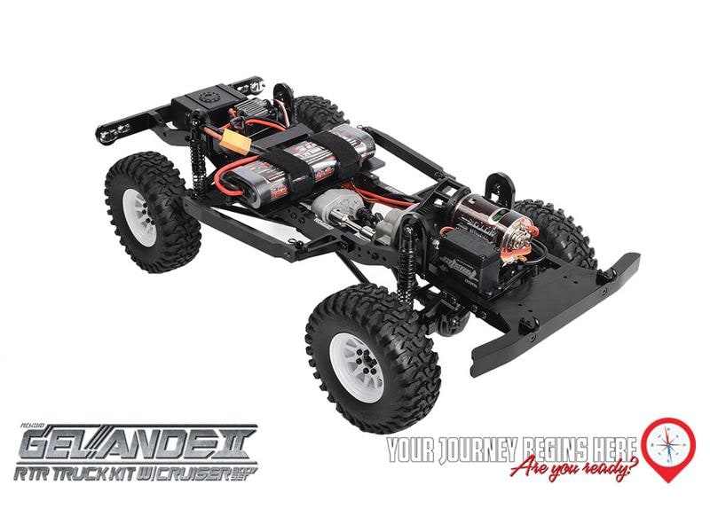 RC4WD Scale Crawler Gelände II Cruiser RTR, 1:10 RTR Scale Crawler mit Detaillierter Karosserie und originalgetreuem Fahrwerk