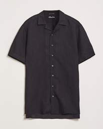 Stenströms Short Sleeve Linen Shirt Brown