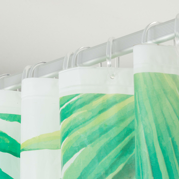 Sealskin douchegordijn leaves 180x200cm groen/wit
