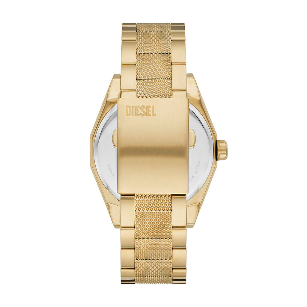 Montre Diesel Scraper Doré