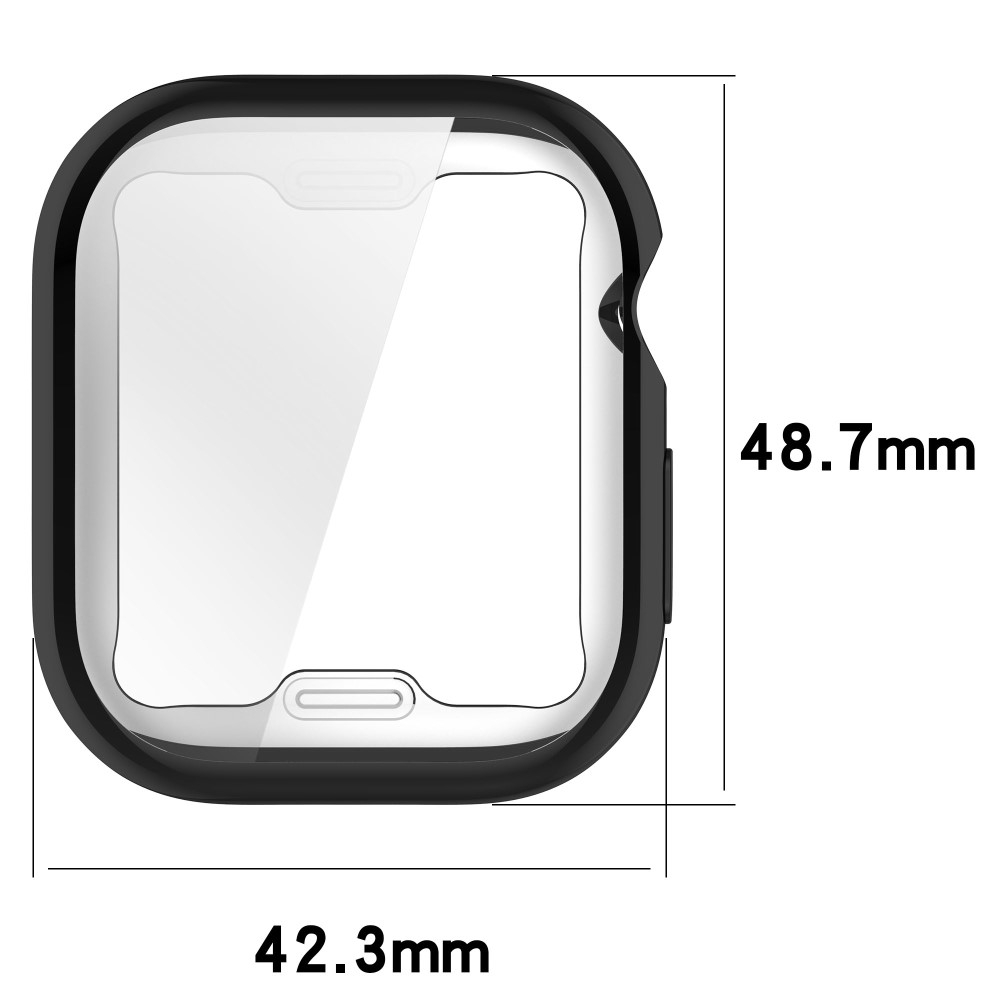 Apple Watch Series 11 / Series 10 (46mm) Gummi Bumper Case mit Displayschutz - Transparent