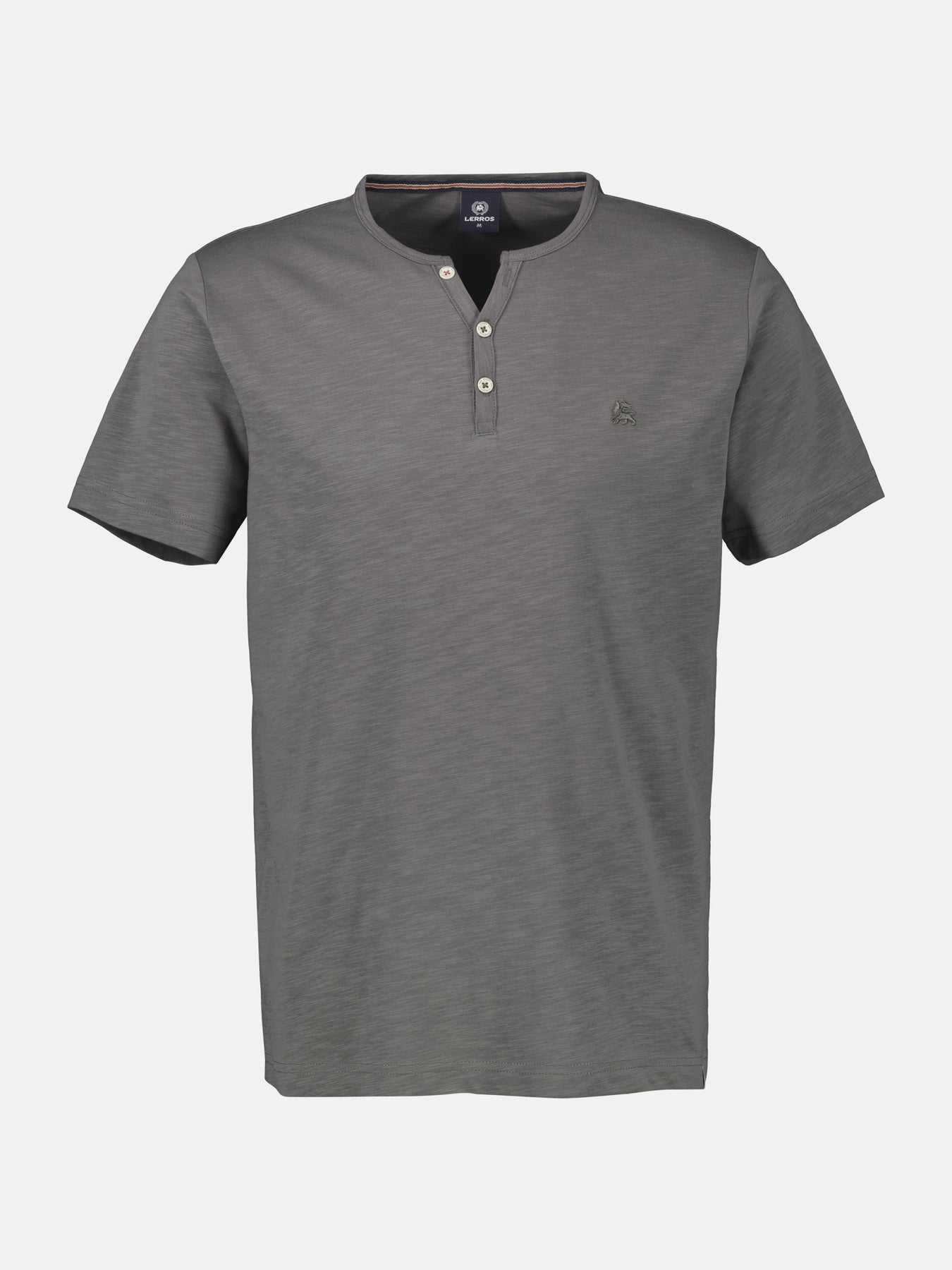 Unifarbenes Serafino-Shirt in Großen Größen