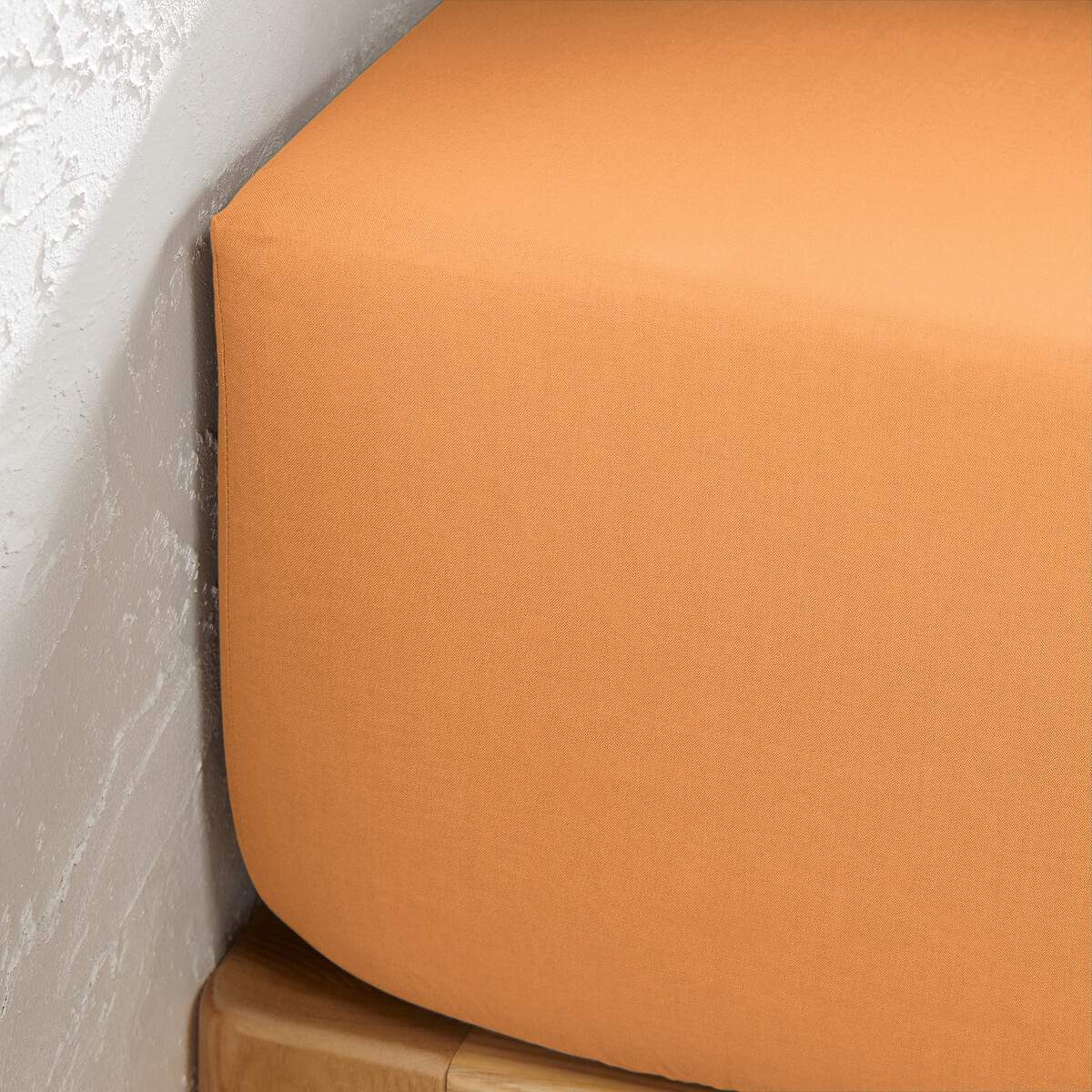 LA REDOUTE INTERIEURS<br>Lençol de baixo liso em tecido tergal, bainha de 25 cm, Scenario