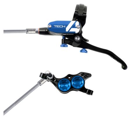 Frein Arrière Hope Tech4 E4 Noir / Bleu Durite Tressé Aviation