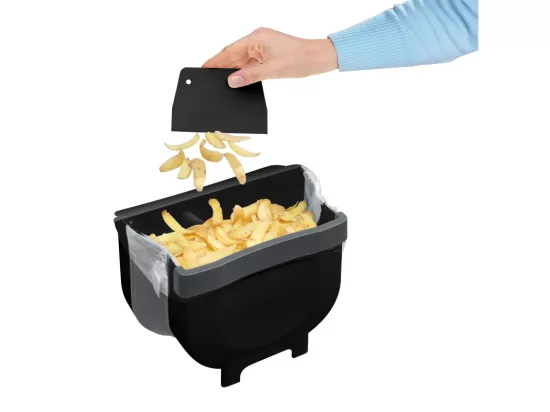 Poubelle de cuisine pliable pour le plan de travail 