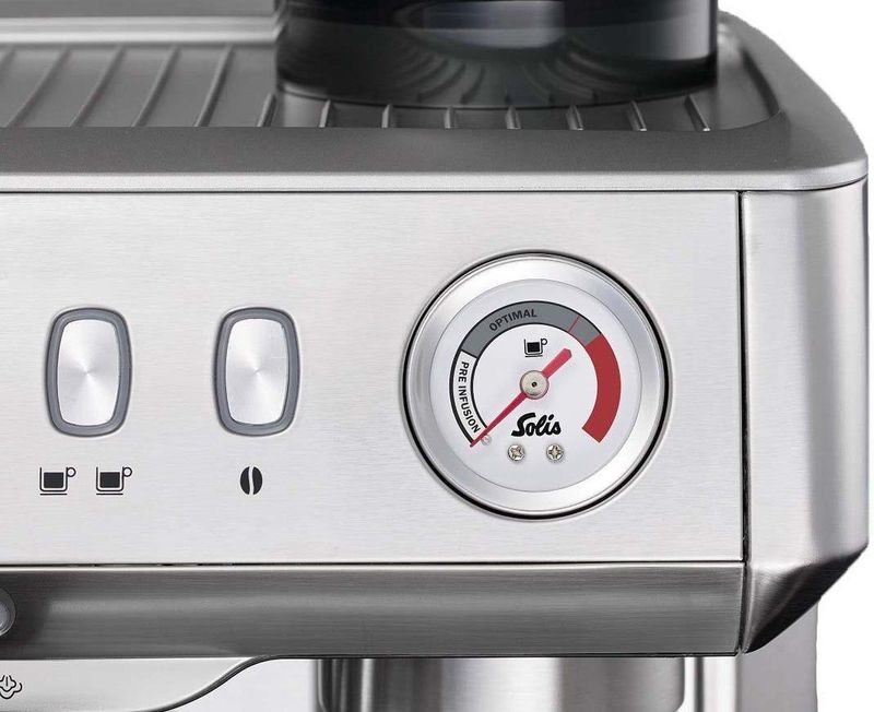 Solis - Grind & Infuse Compact - Espressomachine - RVS - Zilver