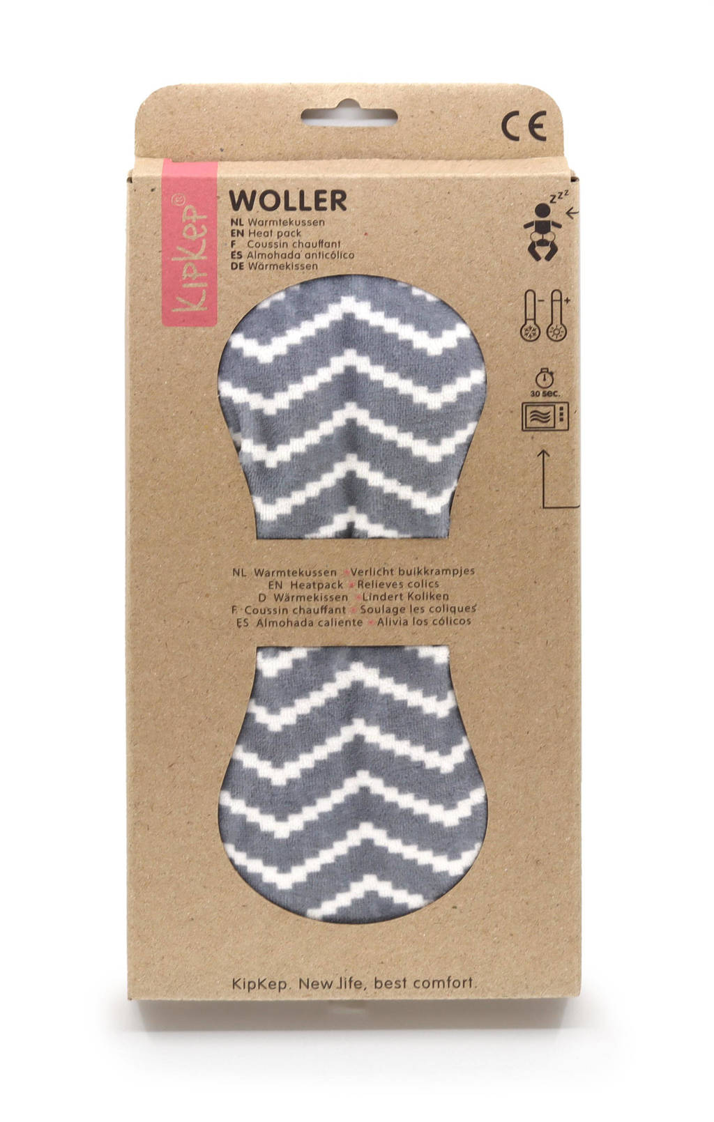 Woller warmtekussen silver grey