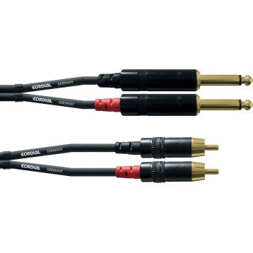 Cordial CFU1.5PC 2x jack - 2x RCA kabel 1.5 m