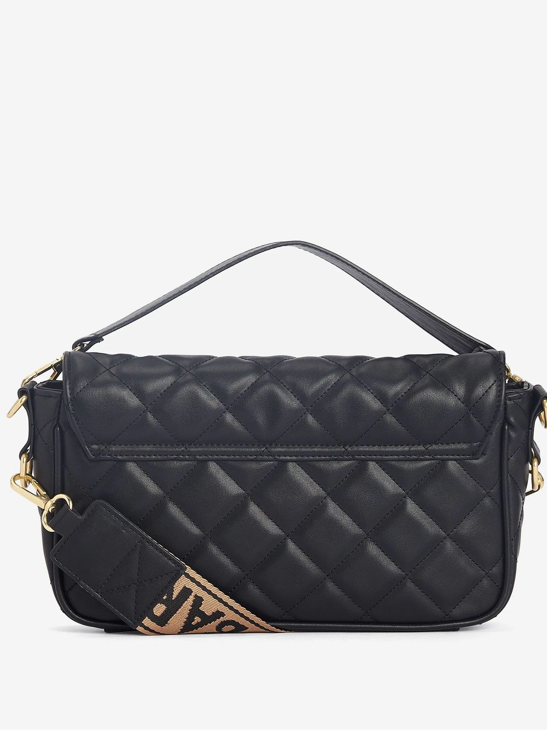 Zwart - Barbour® International Soho doorgestikte schoudertas