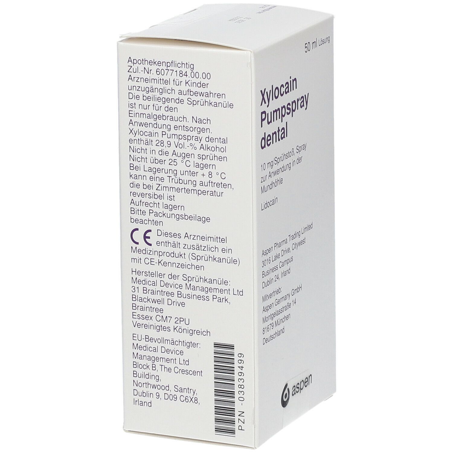 Xylocain® Pumpspray Dental