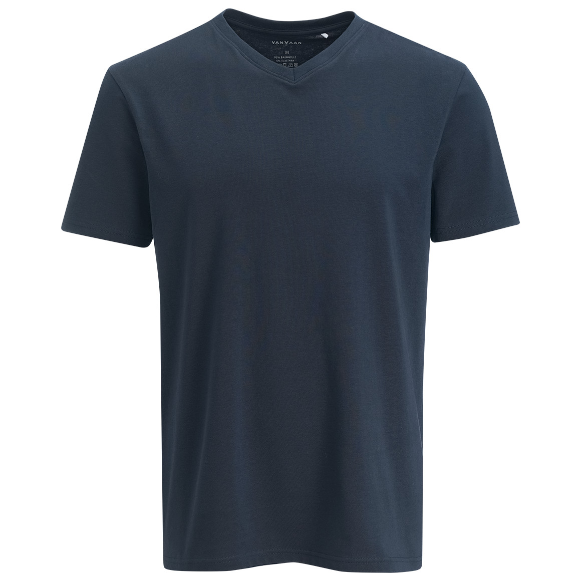 VanVaan Herren T-Shirt im Basic-Look dunkelblau