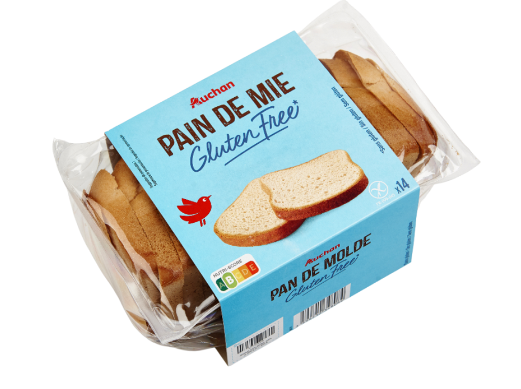 PÃO DE FORMA AUCHAN SEM GLUTEN 400G