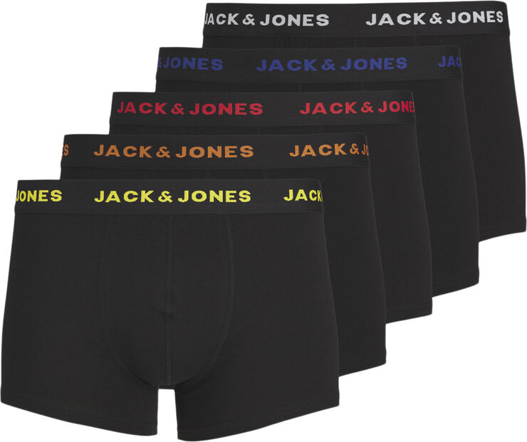 Jack & Jones JACBLACK FRIDAY TRUNKS 5 PACK ONLIN Black/black - black - black - black