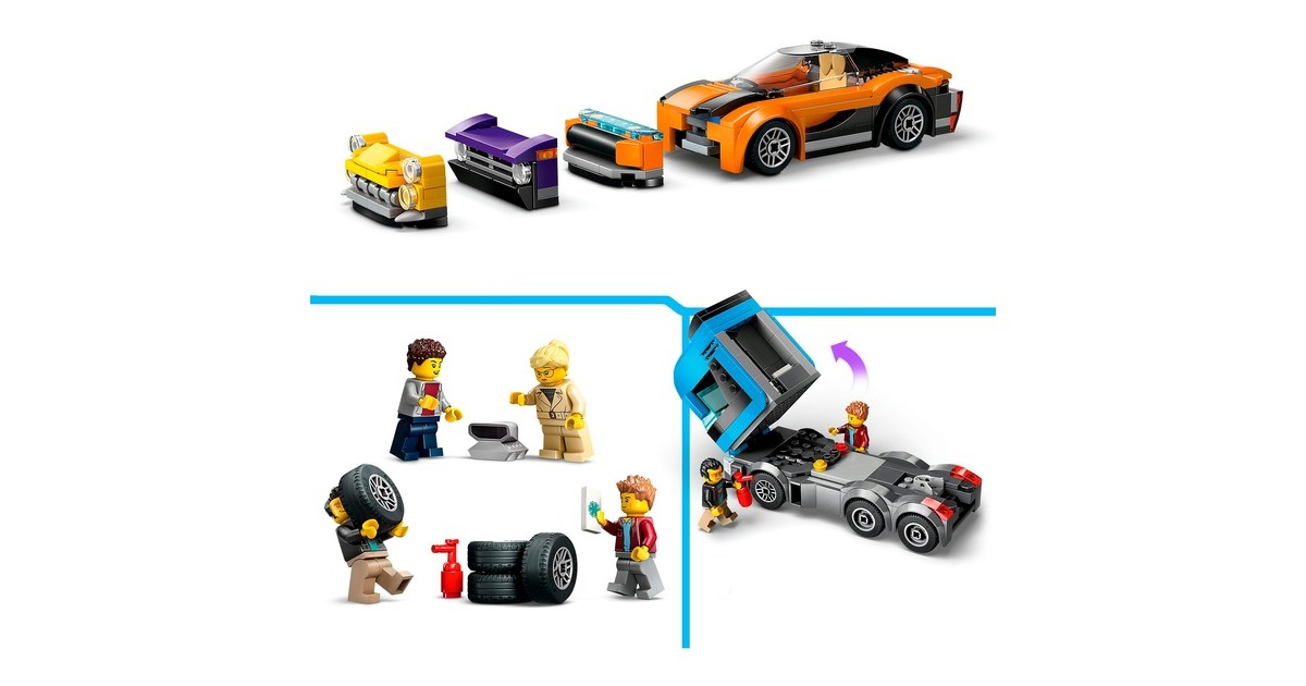 LEGOCity - Transportvoertuig met sportauto's Constructiespeelgoed  (60408)