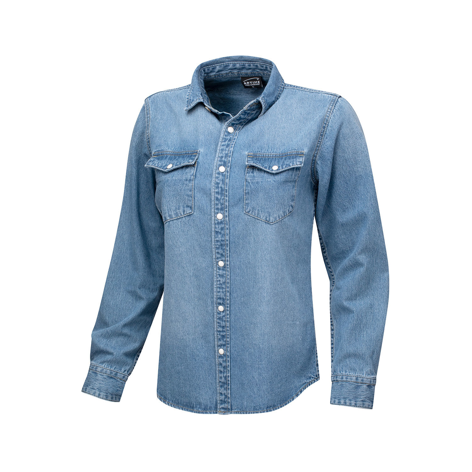 Denim Shirt für Damen blue bleached