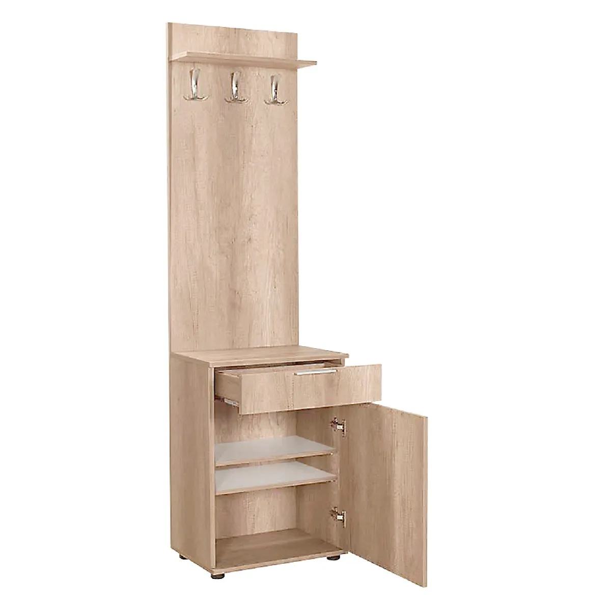 Pegane Meuble d'entrée Banc Vestiaire - Chêne
