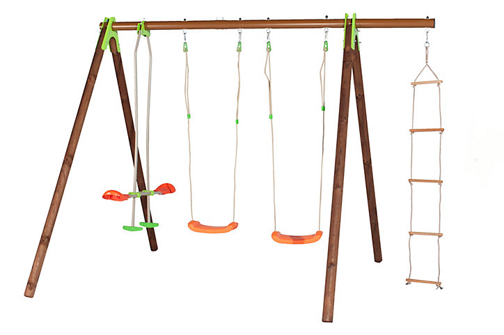Portique de jeux en bois et métal Deko