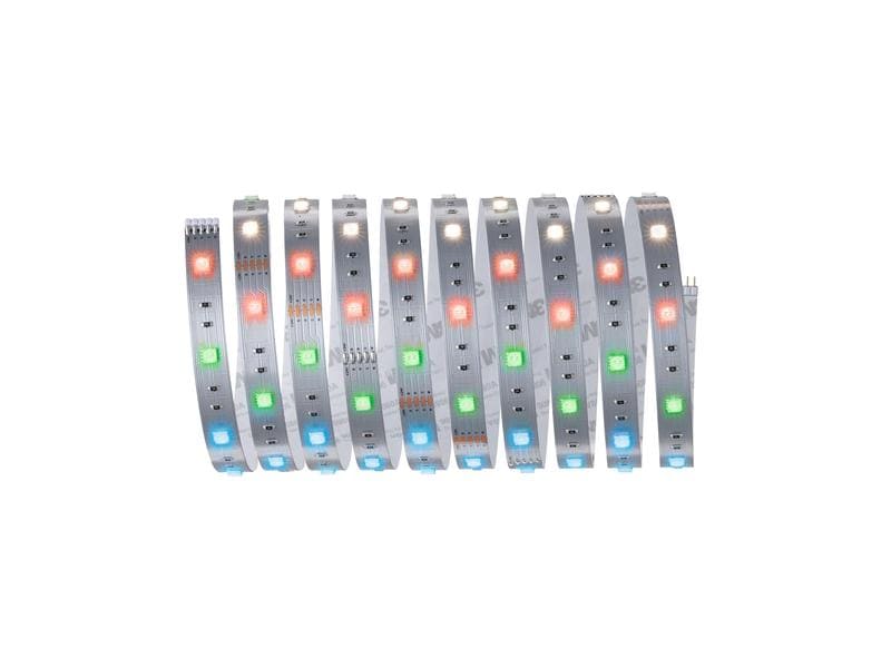 Paulmann LED-Stripe MaxLED 250 RGBW, 3 m Basisset Unbeschichteter LED-Streifen mit variabler Lichtfarbe, kürzbar