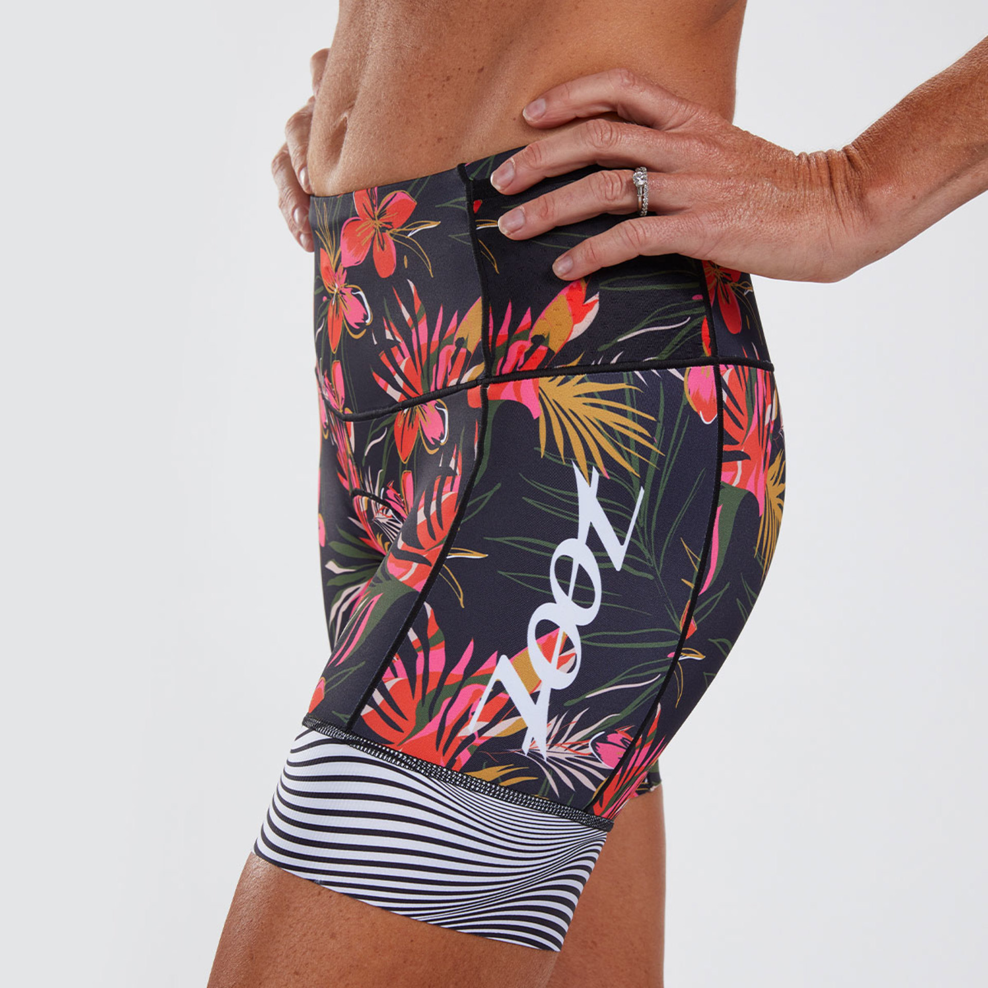 Zoot LTD Waikoloa Tri 6" Triathlon Broek Kort Zwart/Rood/Roze Dames