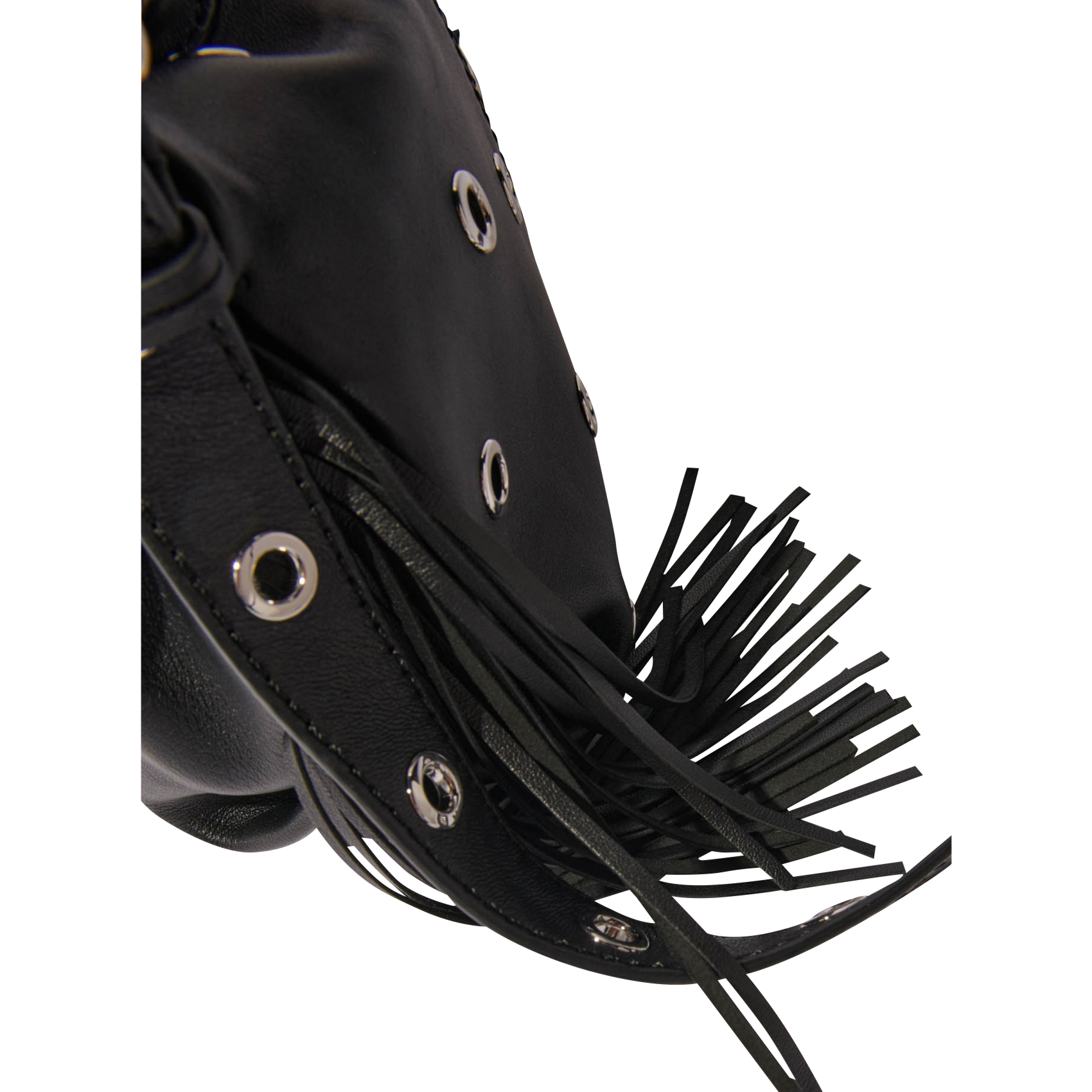 MISS M MINI - Sac mini bandoulière en cuir| Noir