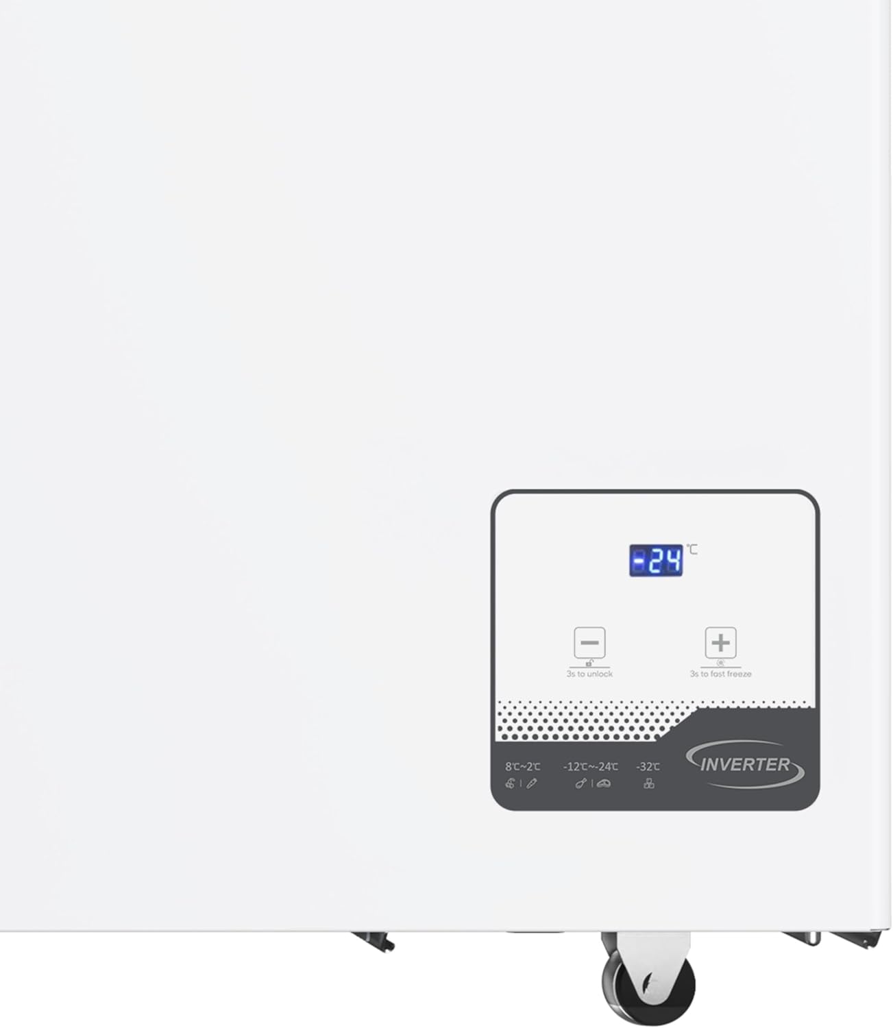 GT200SC Gefriertruhe 200 L – Weiß – 82,5 x 98 x 56 cm – Energieklasse C – Schnellgefrieren – 41 dB – 128 kWh/Jahr – Dual-Modus/Kühlen und Gefrieren – Freistehend
