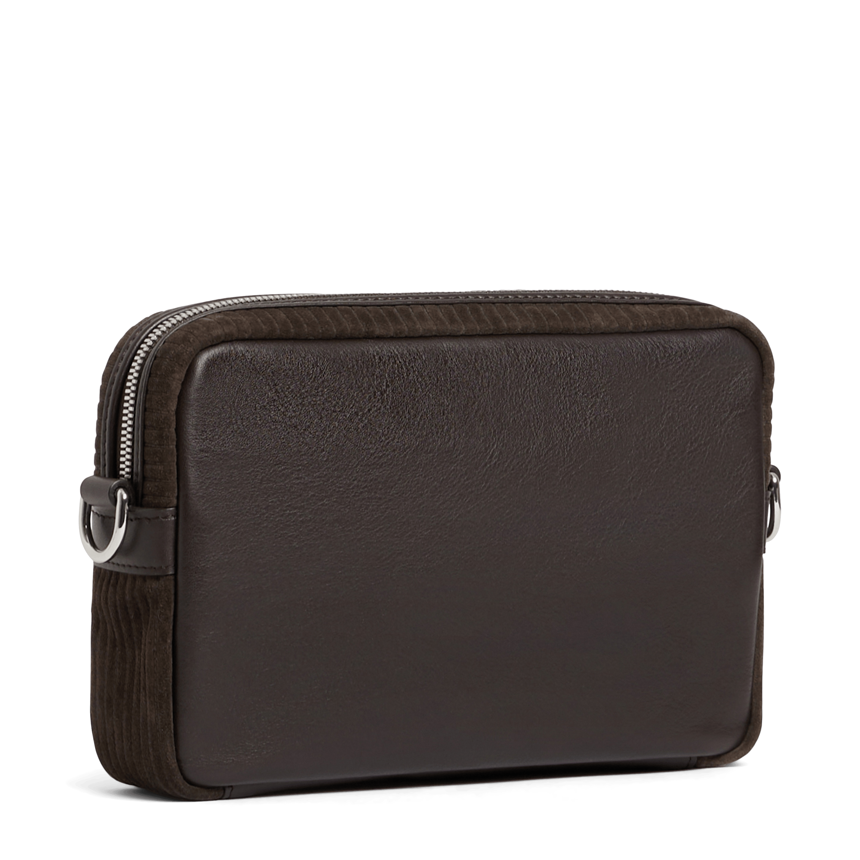 EMILE - Sac bandoulière en cuir velours côtelé | Marron