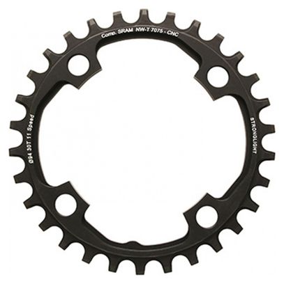 PLATEAU VTT 4BRA D.94 POUR SRAM X01 STRONGLIGHT 30DTS MONO NOIR ALU 7075 11V. - EPAISSEUR 5mm