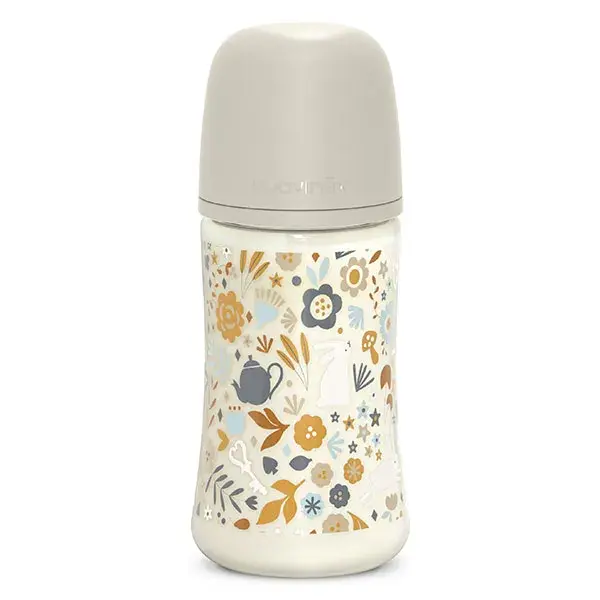 Suavinex, Wonderland, Biberon Tétine SXPro M - Wonderland Beige - 270ml