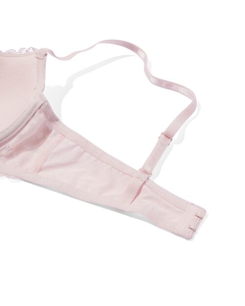 soutien-gorge préformé en dentelle avec armatures rose pâle
