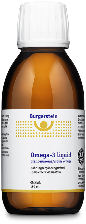BURGERSTEIN Omega-3 liquid<br>150 ml, Flasche, Lösung zum Einnehmen