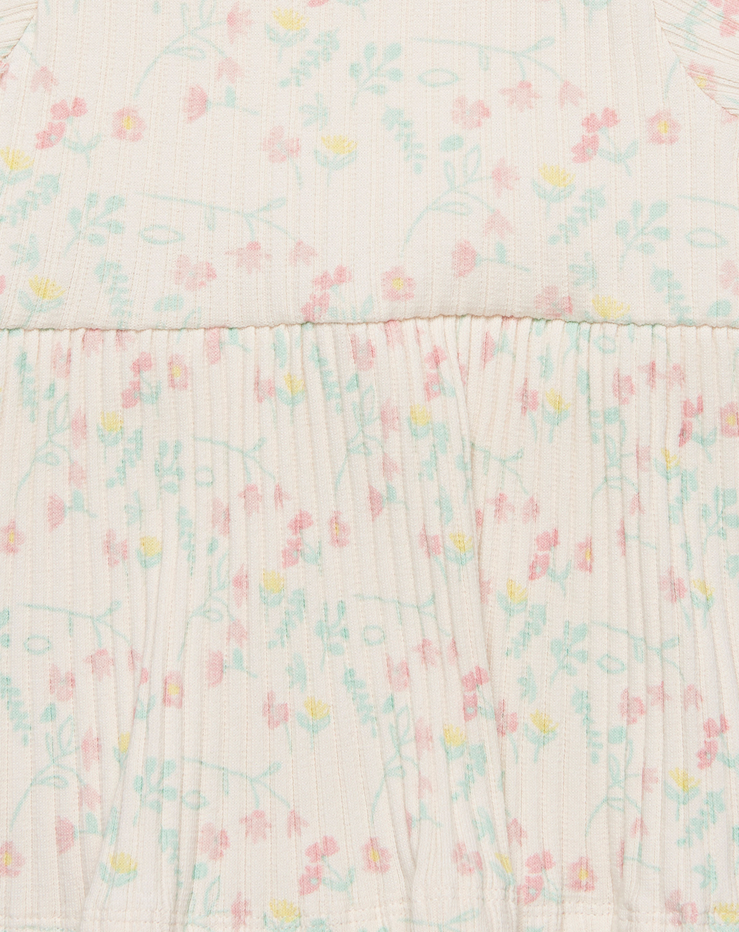 Kurzarmbody FLORAL DRESS in white swan