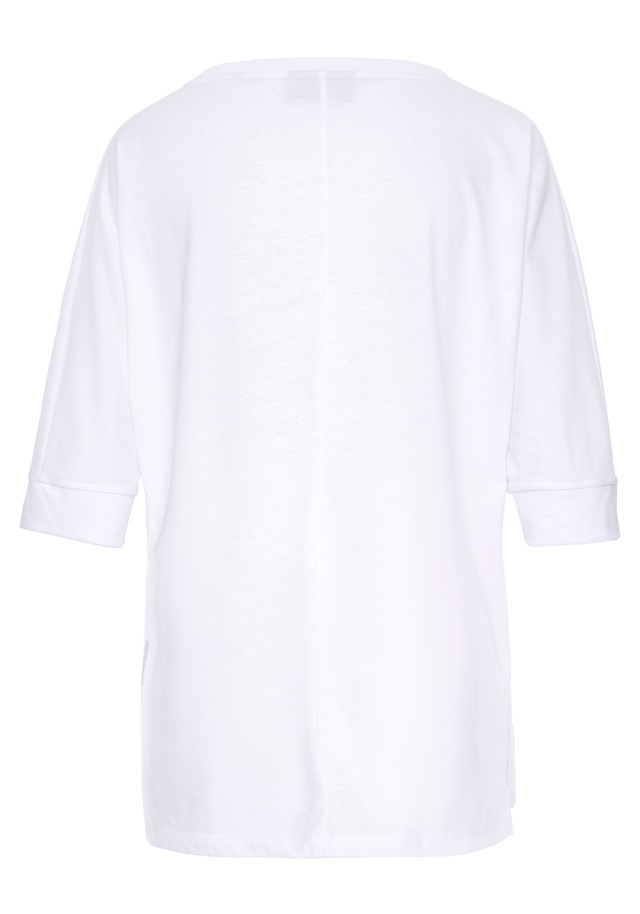 Elbsand 3/4-Arm-Shirt »Iduna«, mit Logoprint, Baumwoll-Mix, lockere Passform