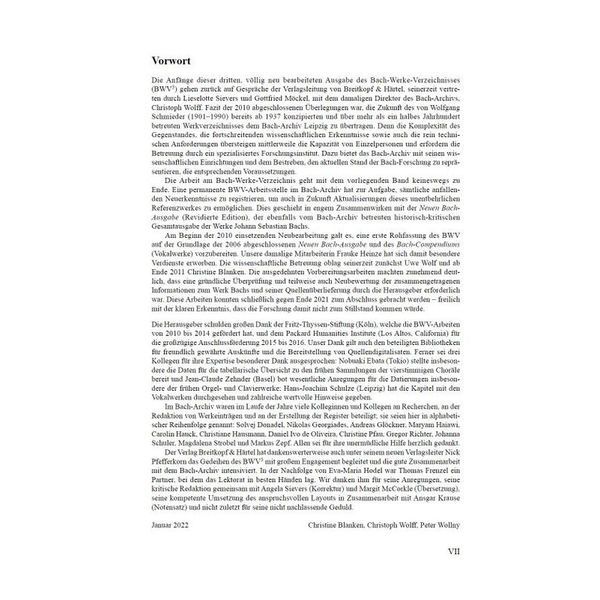 Breitkopf & Härtel Bach-Werke-Verzeichnis