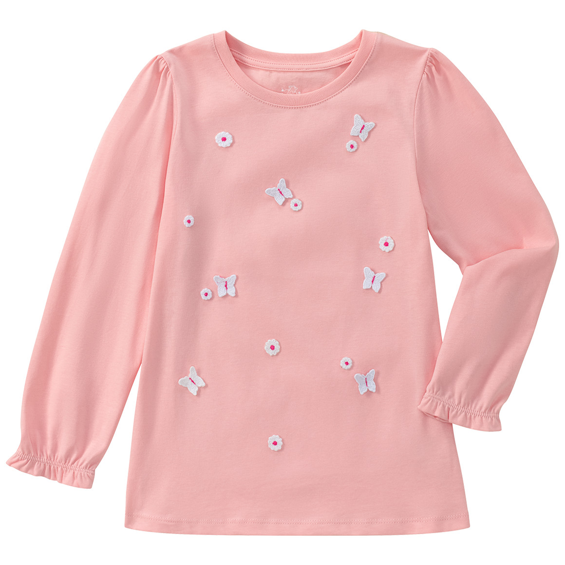 Topolino Mädchen Langarmshirt mit Applikationen rosa