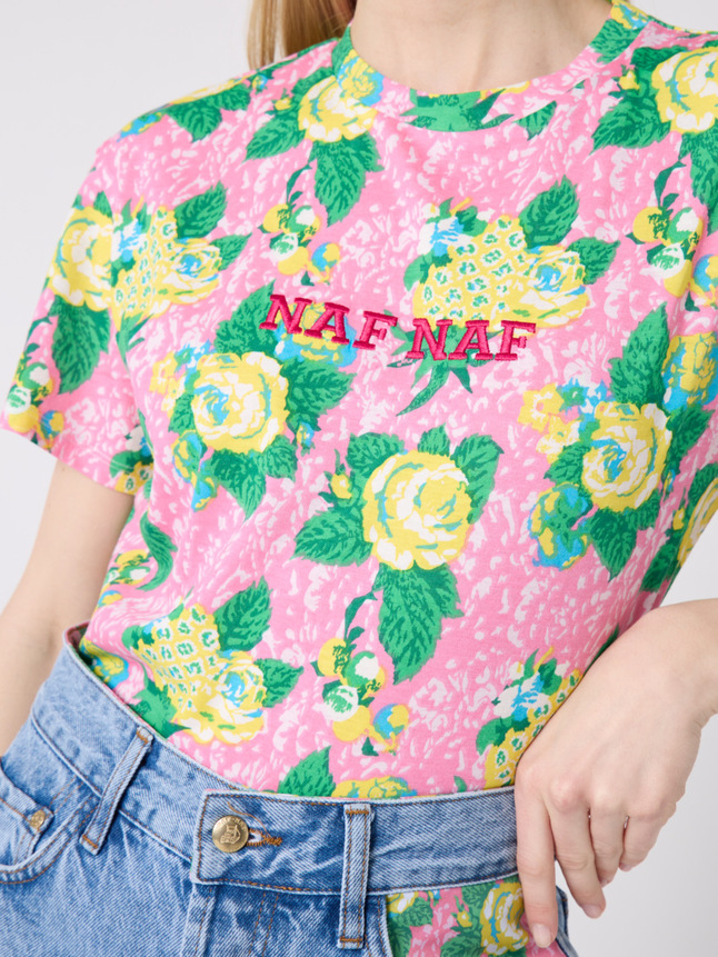 T-shirt imprimé fleurs