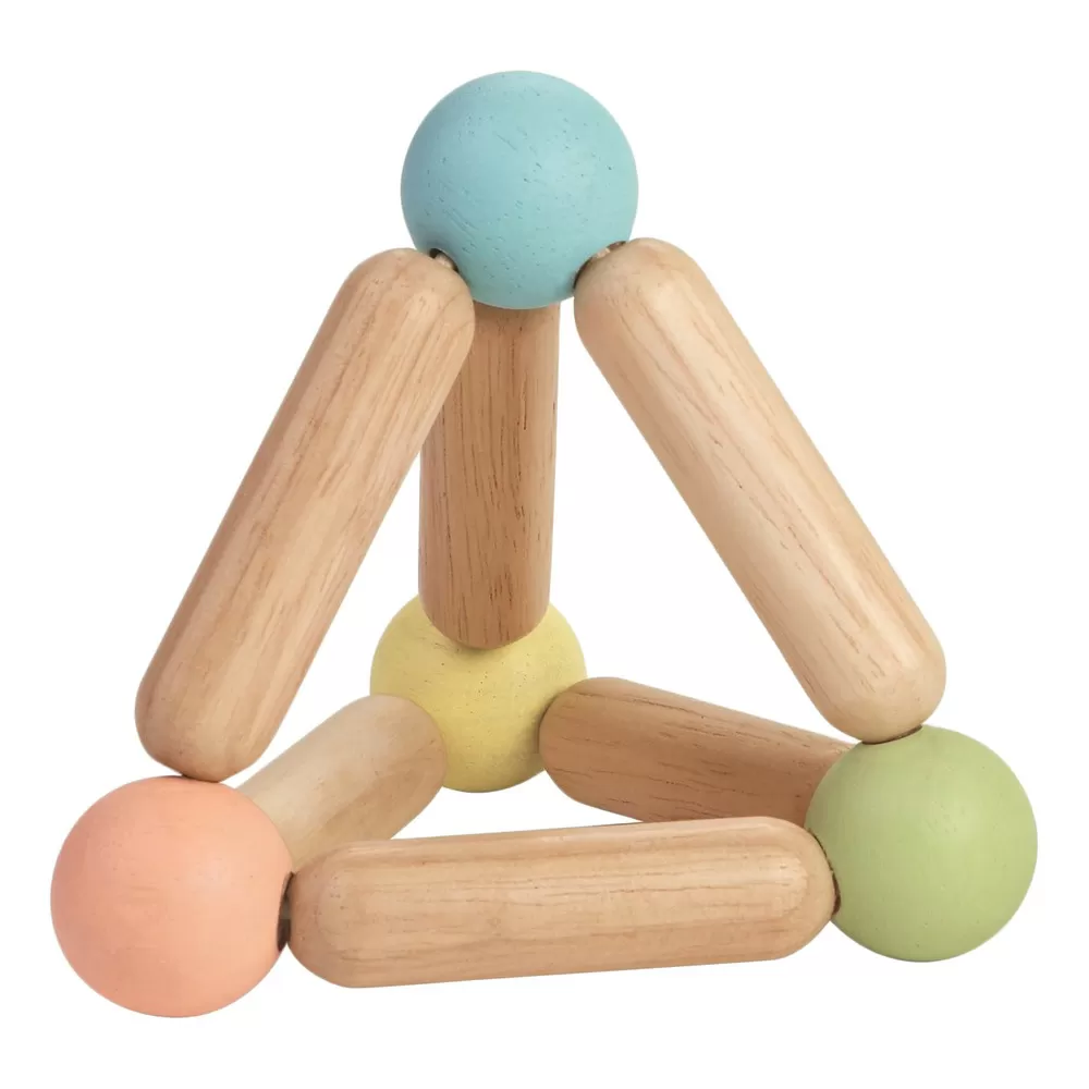 PlanToys Trekantet gribelegetøj - pastel - 1 stk.