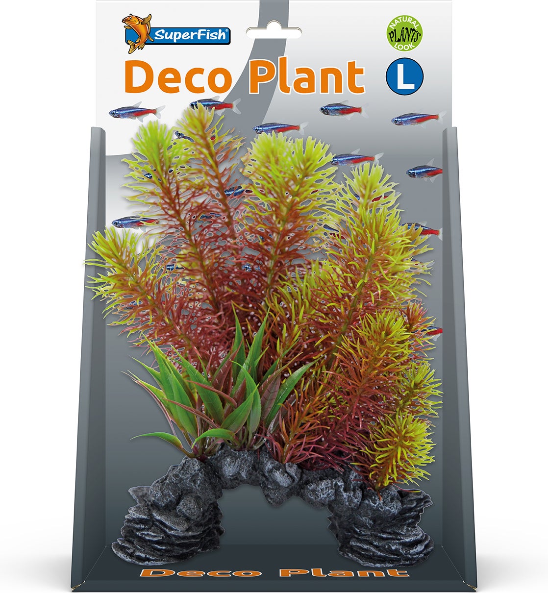 Superfish aquarium kunstplant Henkelianus L rood / groen 23 x 30 x 13 cm