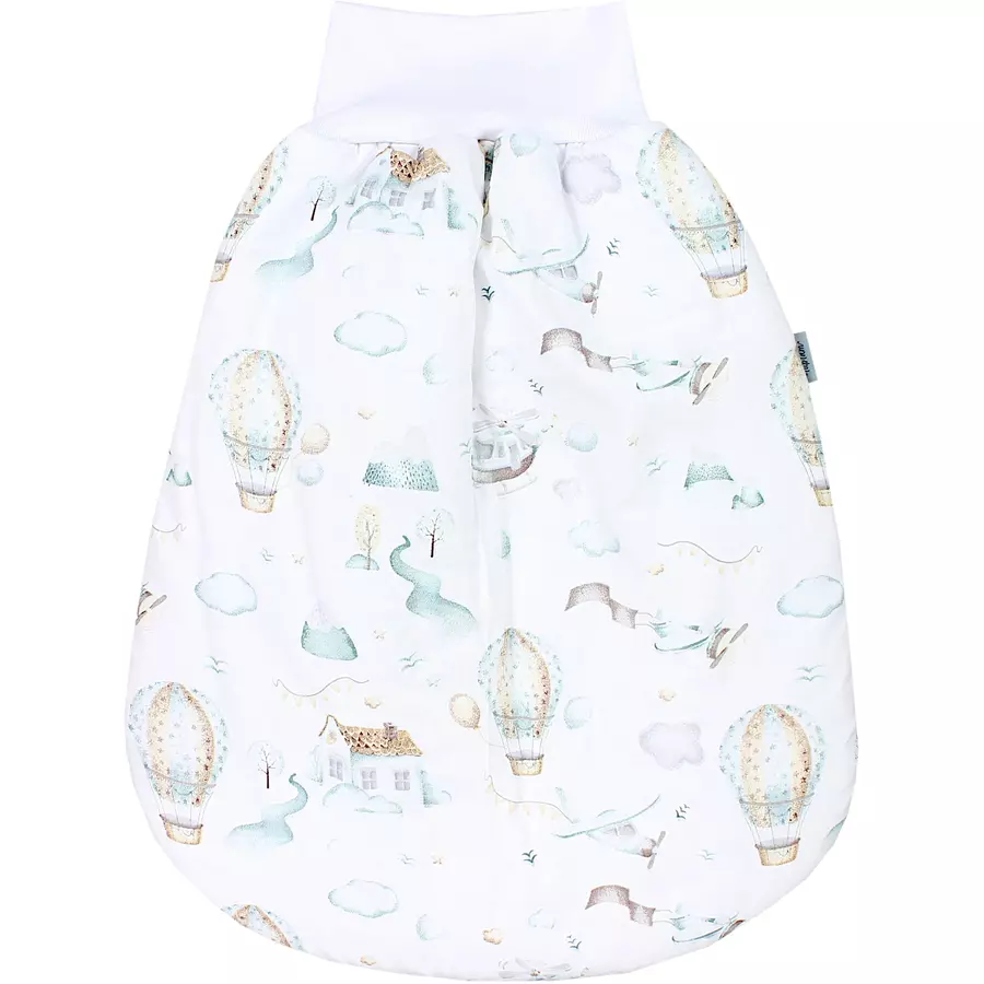 TupTam Baby Strampelsack mit Bund für Mädchen  und Jungen weiß Modell 1