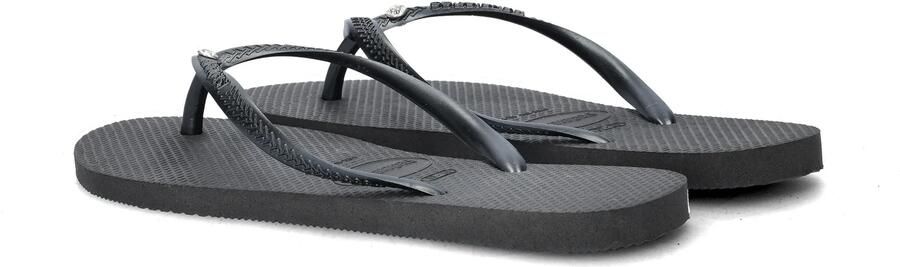 HAVAIANAS Teenslippers Dames Slim Crystal Sw Ii Maat: 31 32 Materiaal: Rubber Kleur: Zwart