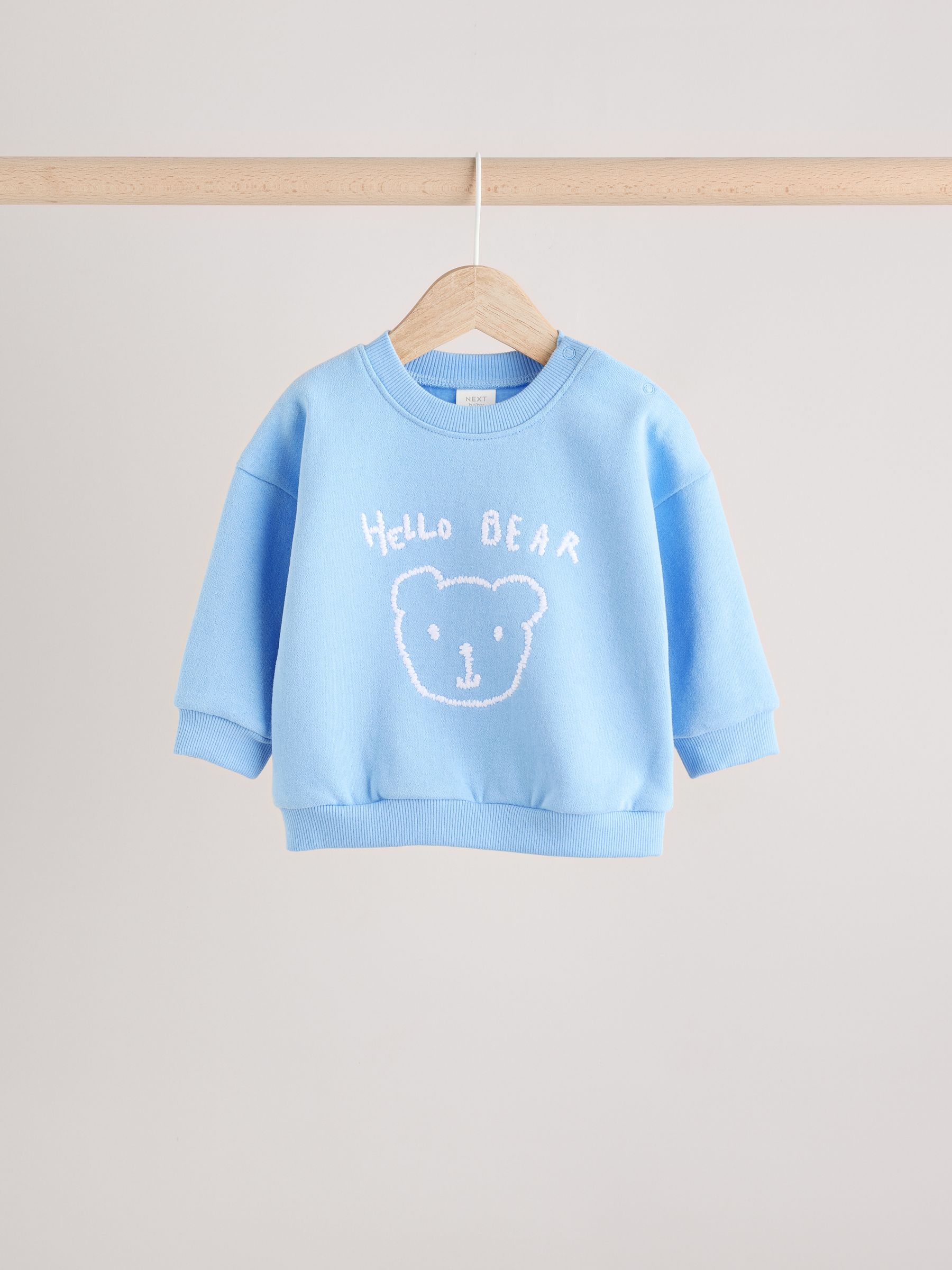 Blauw met beren - Set met sweatshirt en joggingbroek (0mnd -2jr)