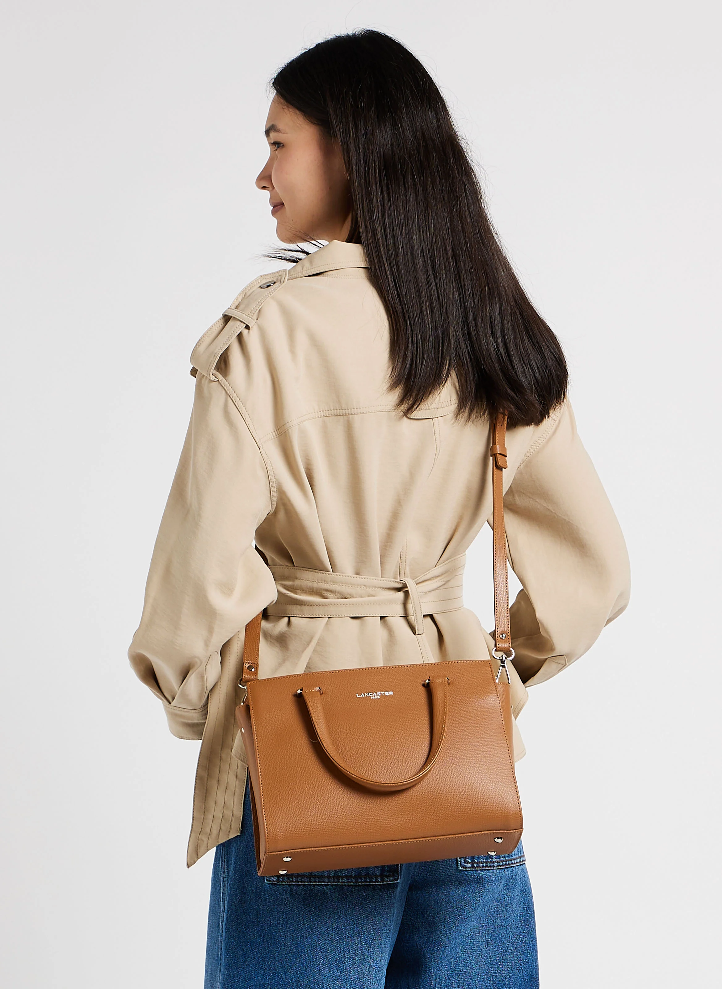 SIERRA - Sac cabas en cuir grainé| Marron