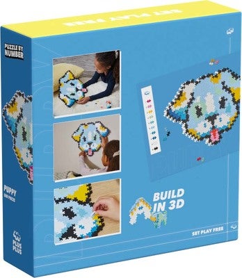 Plus-Plus Puzzle By Number Byggesett Hundevalp 500 Deler
