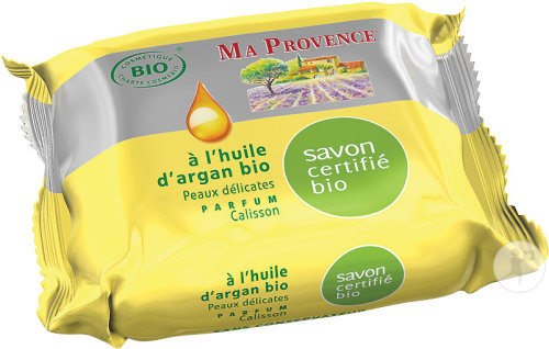 Ma Provence Savon Bio À L'Huile D'Argan Parfum Calisson Peaux Délicates 75g