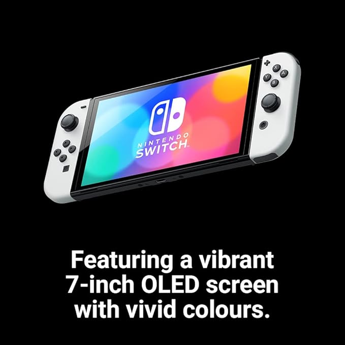 NINTENDO Switch (OLED) Console de Jeux Portables 17,8 cm (7′′) 64 Go Écran Tactile WiFi Blanc