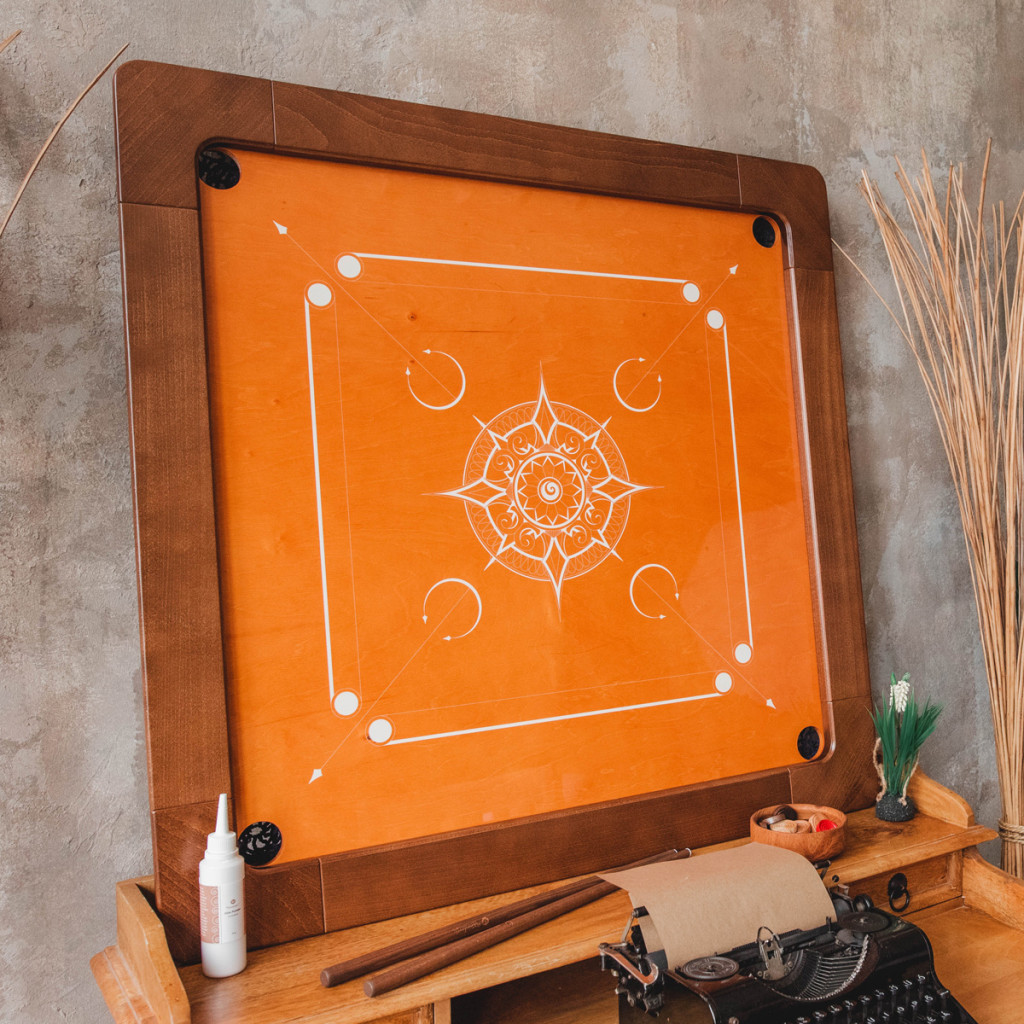 Woodestic Carrom Set (Hêtre vapeur - Noyer)