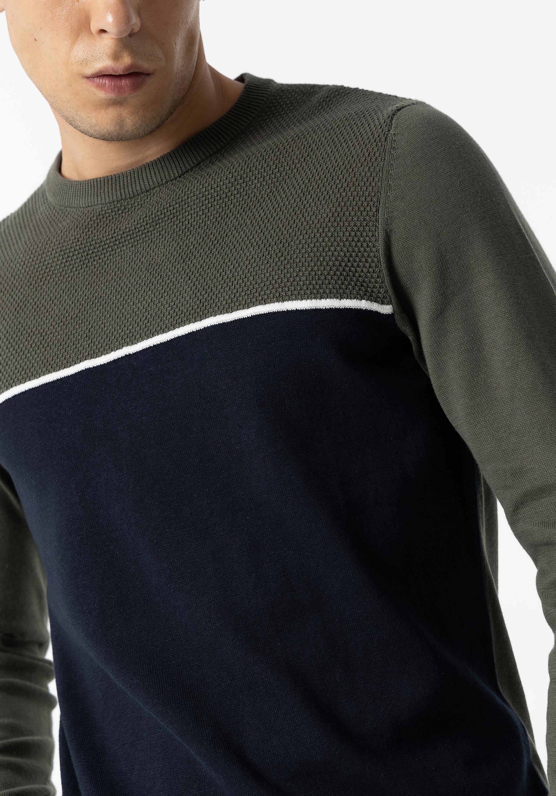 Camisola de Malha Tricolor
