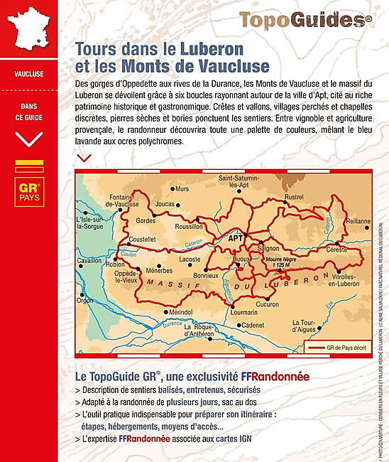 FFRP - 8401 TOURS DANS LE LUBERON FFRP
