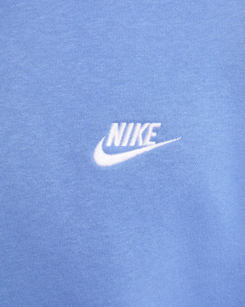 Sweat-shirt Nike Sportswear Club Fleece Bleu & Blanc pour homme