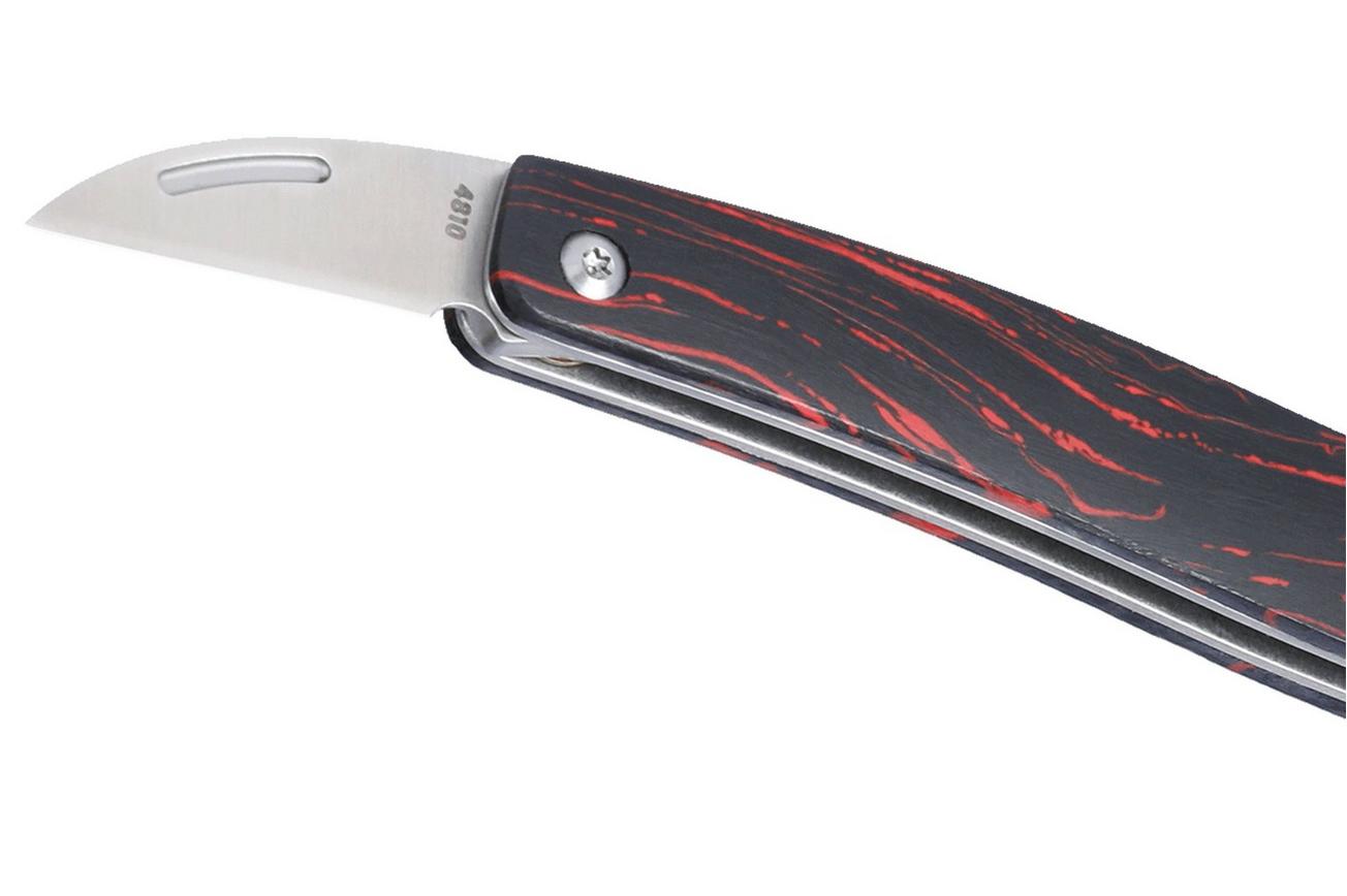 CRKT Forebear 4810 Red Black G10 slipjoint zakmes, Darriel Caston design