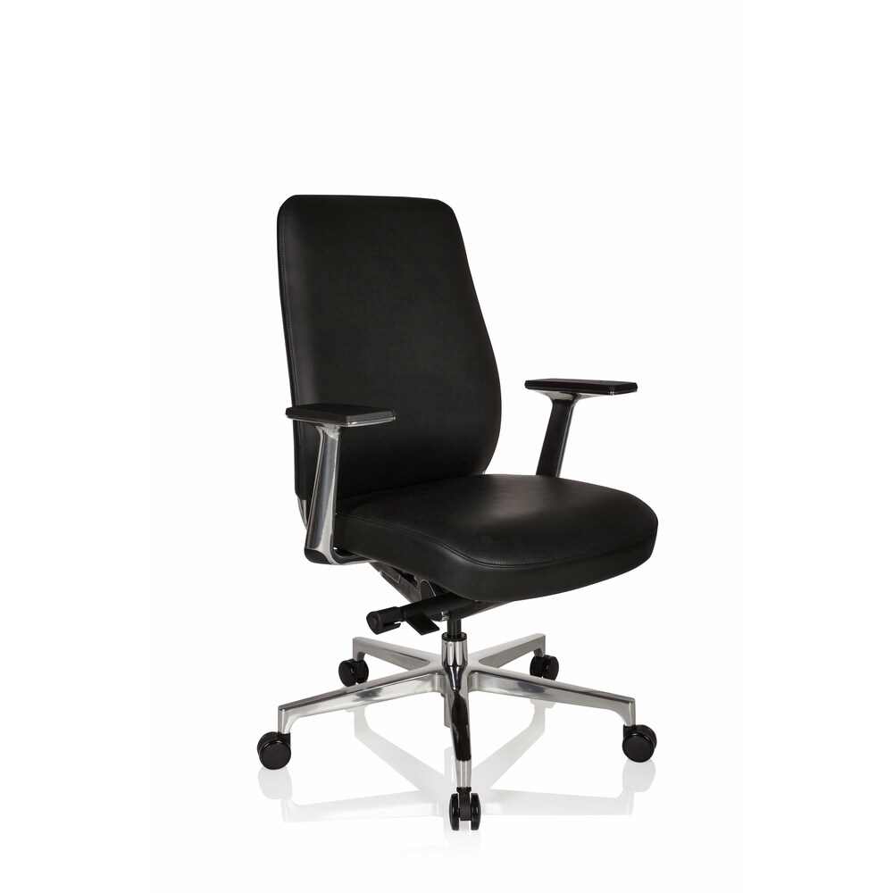 Luxus Chefsessel VERMONT Leder mit Armlehnen hjh OFFICE